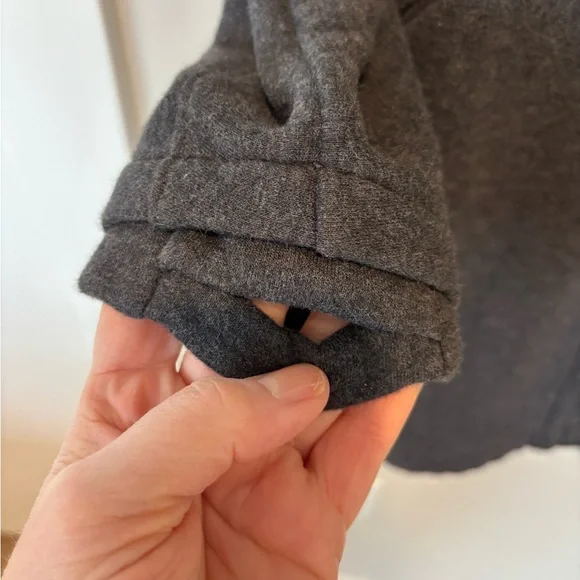 lululemon athletica Charcoal Gray Open-Front Sweatshirt Cardigan - Picture 3 of 7